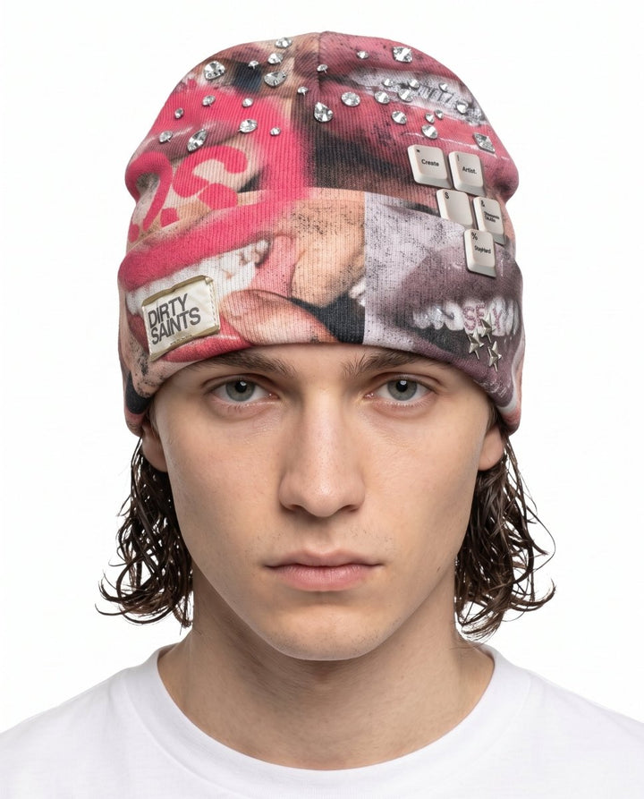 Graphic Knit Beanie na2897