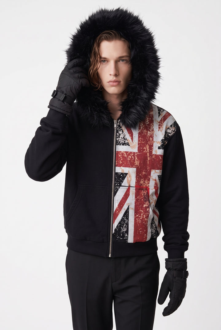 Graphic Zip Hoodie na2757