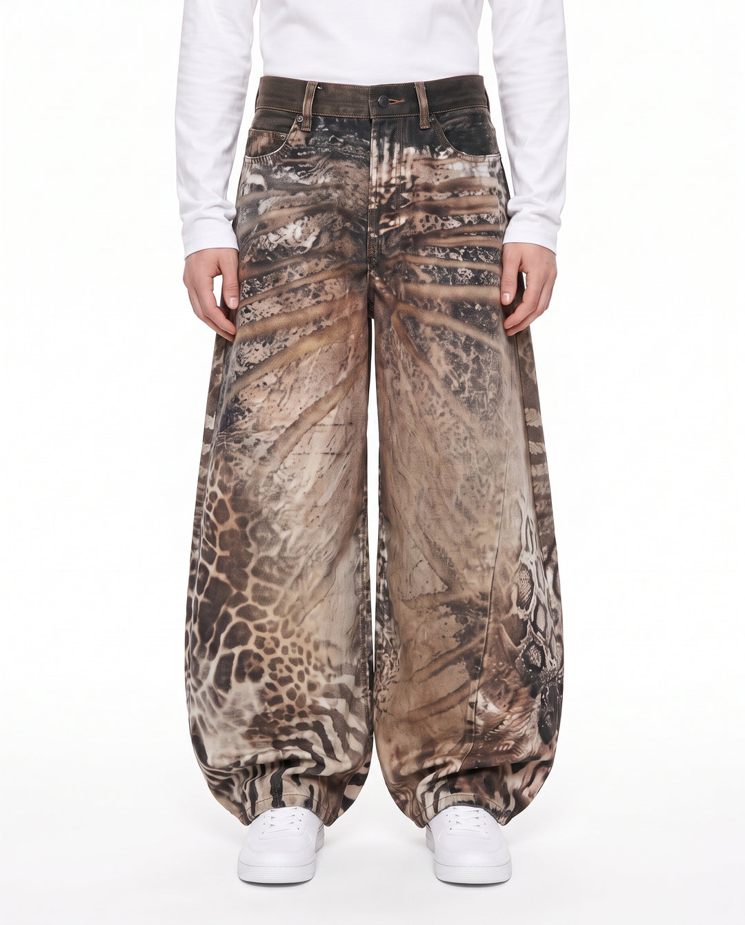 Printed Wide Pants na3192