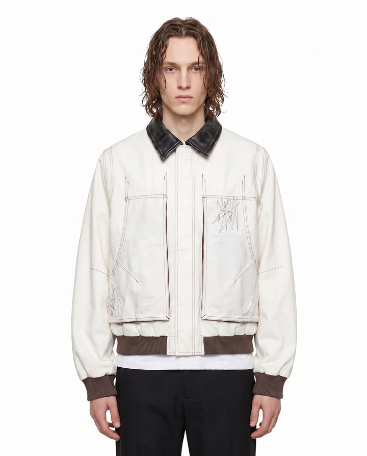 Contrast Bomber Jacket na3189