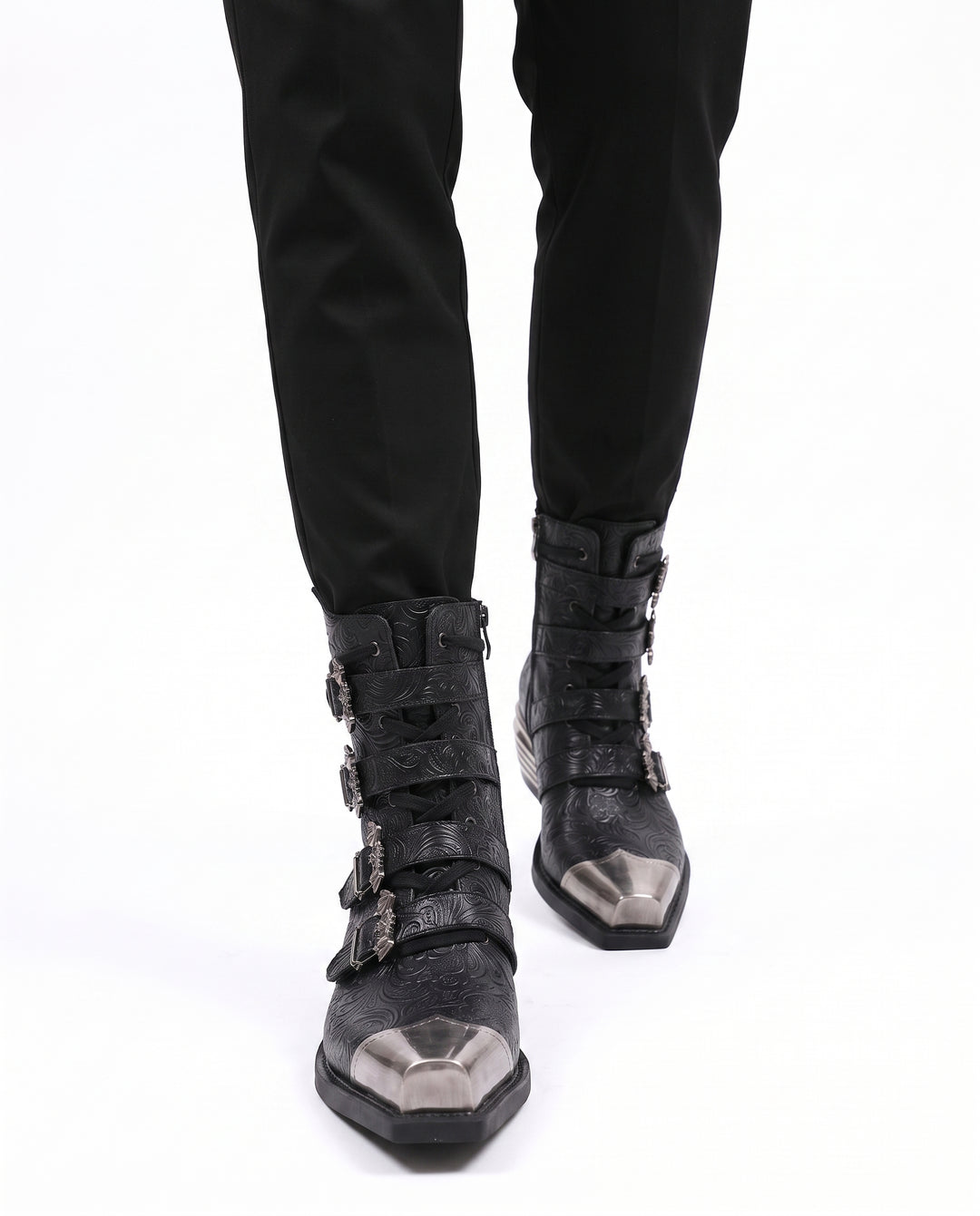 Gothic Buckle Boots na2955