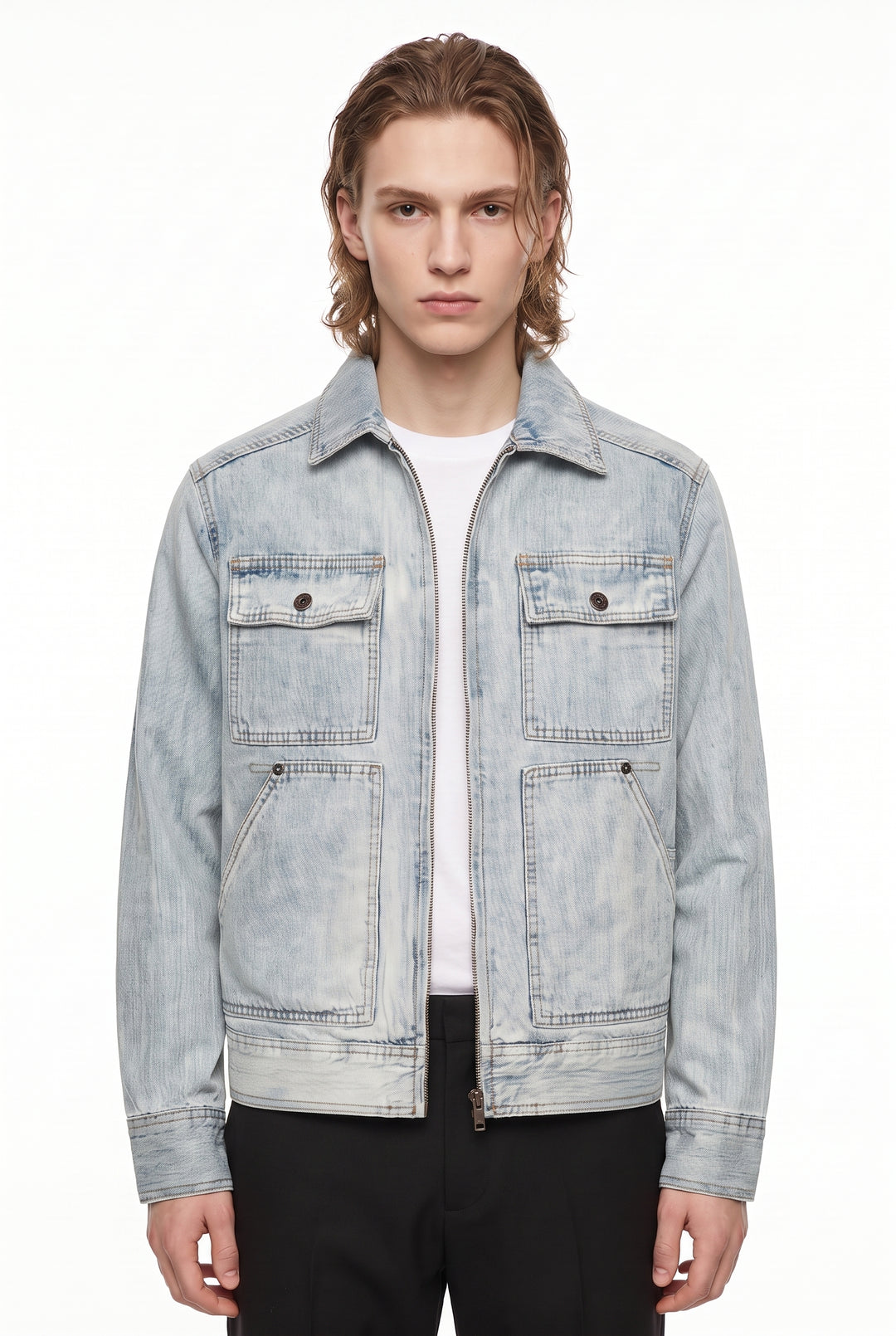 Washed Denim Jacket na2865