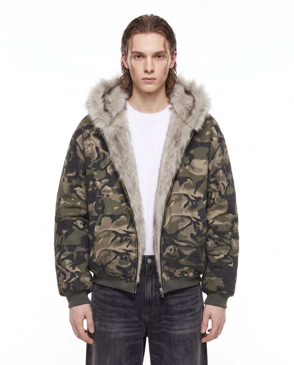 Camo Fur Jacket na3069
