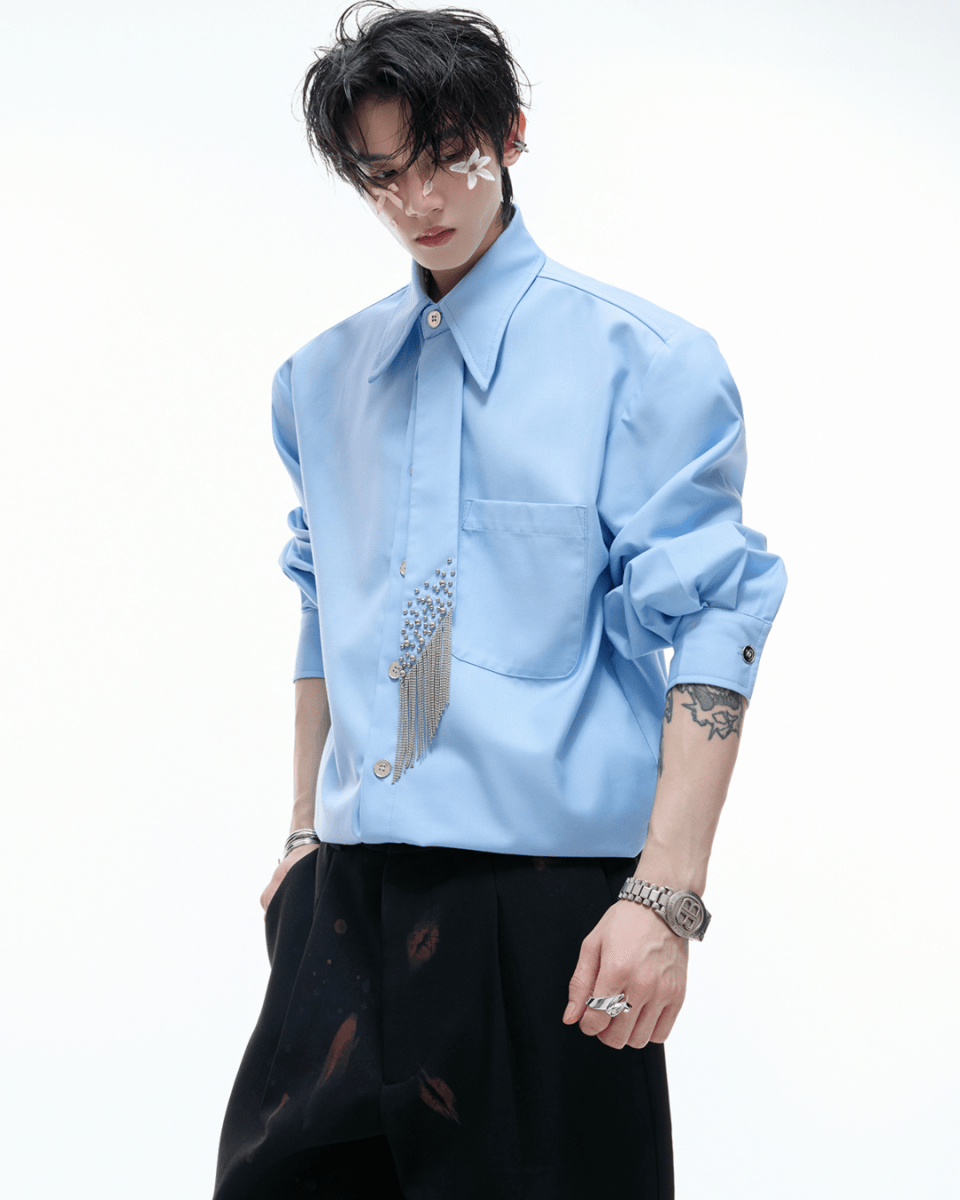 ArguE CulturE】niche tie design shirt na2171 – Nanostudio ArguE CulturE】niche tie design shirt na2171 – Nanostudio