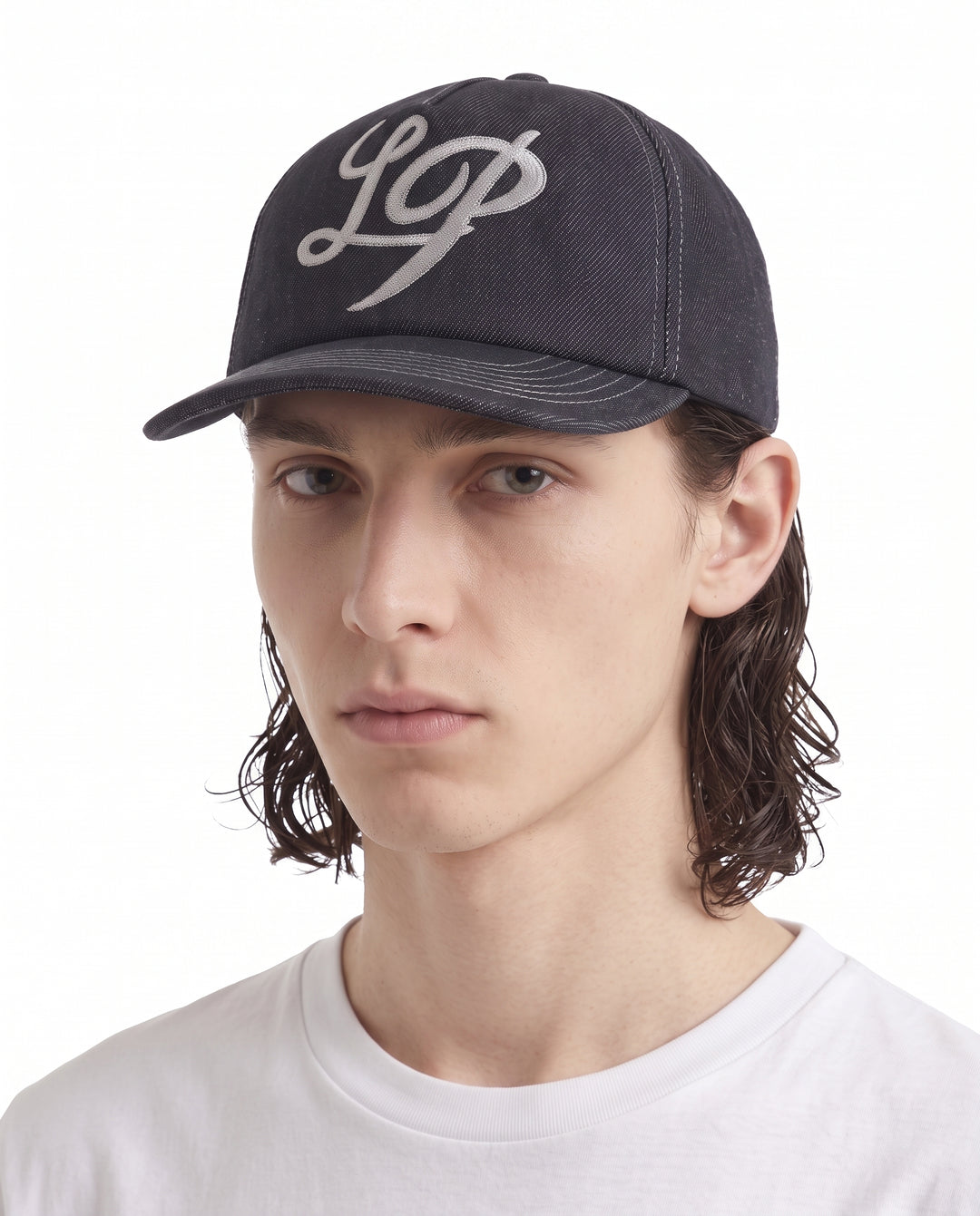 Embroidered Denim Cap na2919