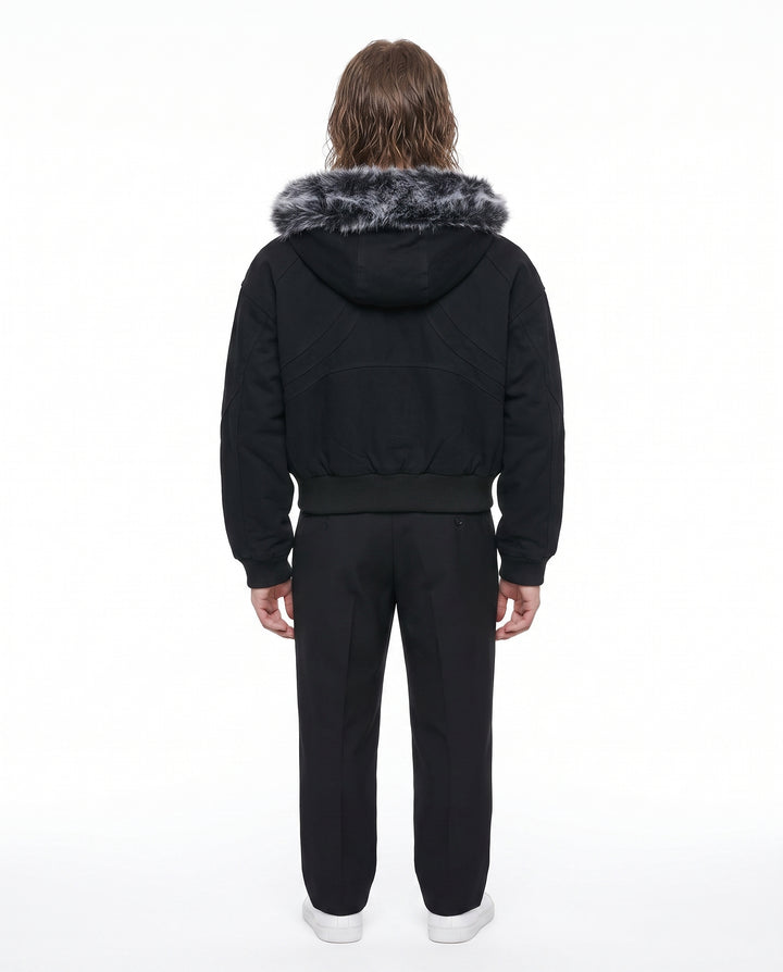 Fur Hooded Jacket na3073