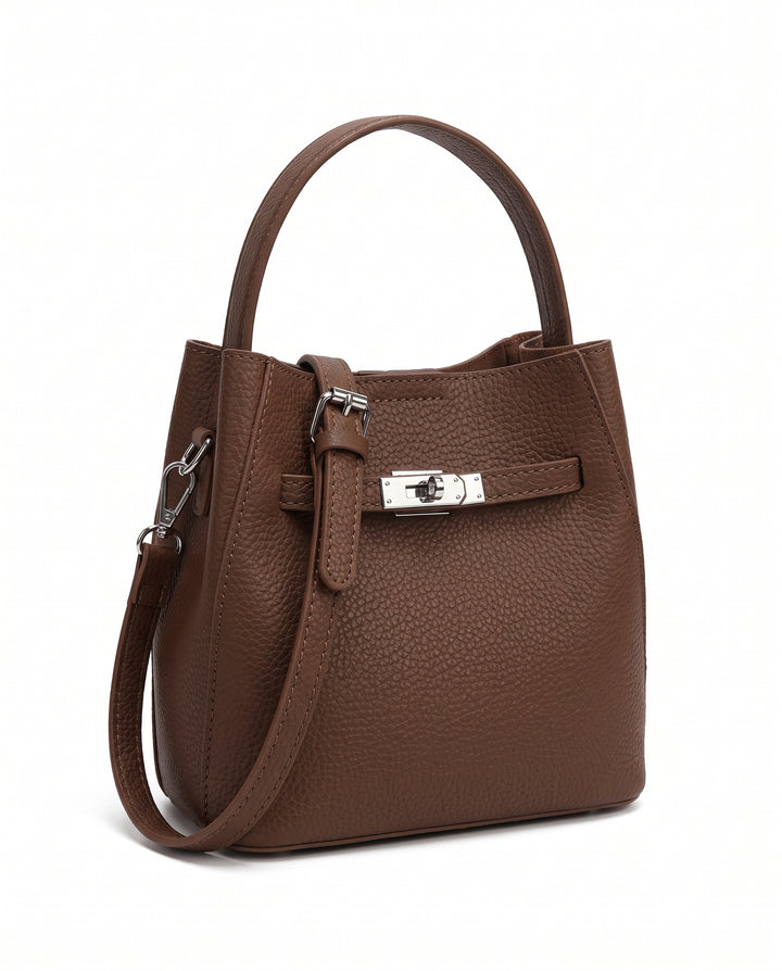 Leather Bucket Bag na3207