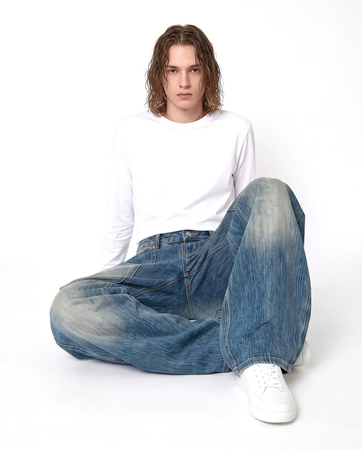 Wide Denim Pants na2972