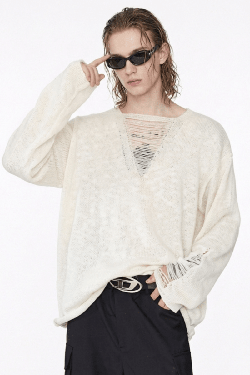 [CUIBUJU] V-neck loose trend within shirt na1061