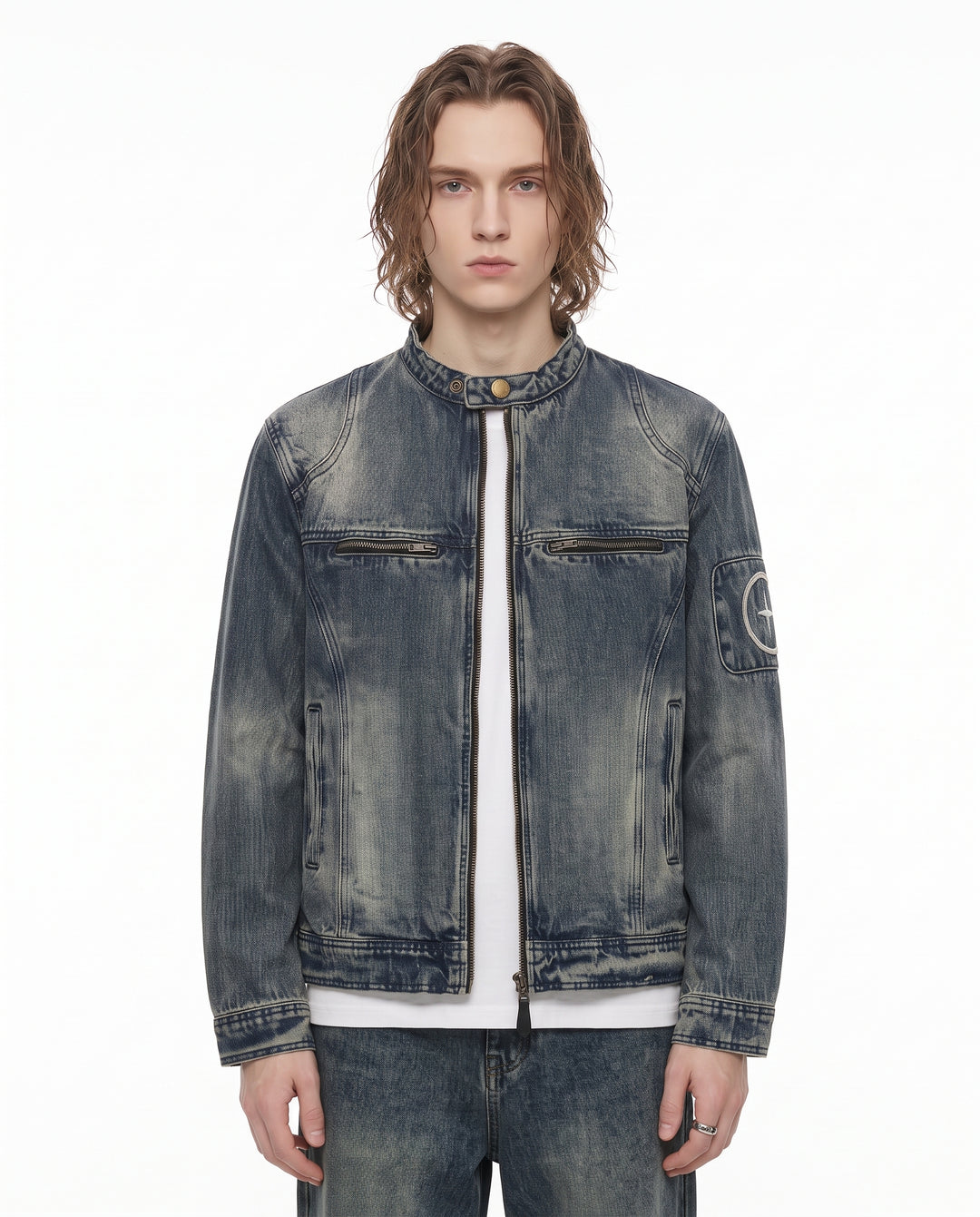 Washed Denim Jacket na3195