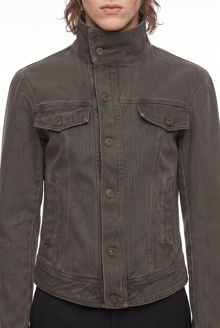 Stand Denim Jacket na2870