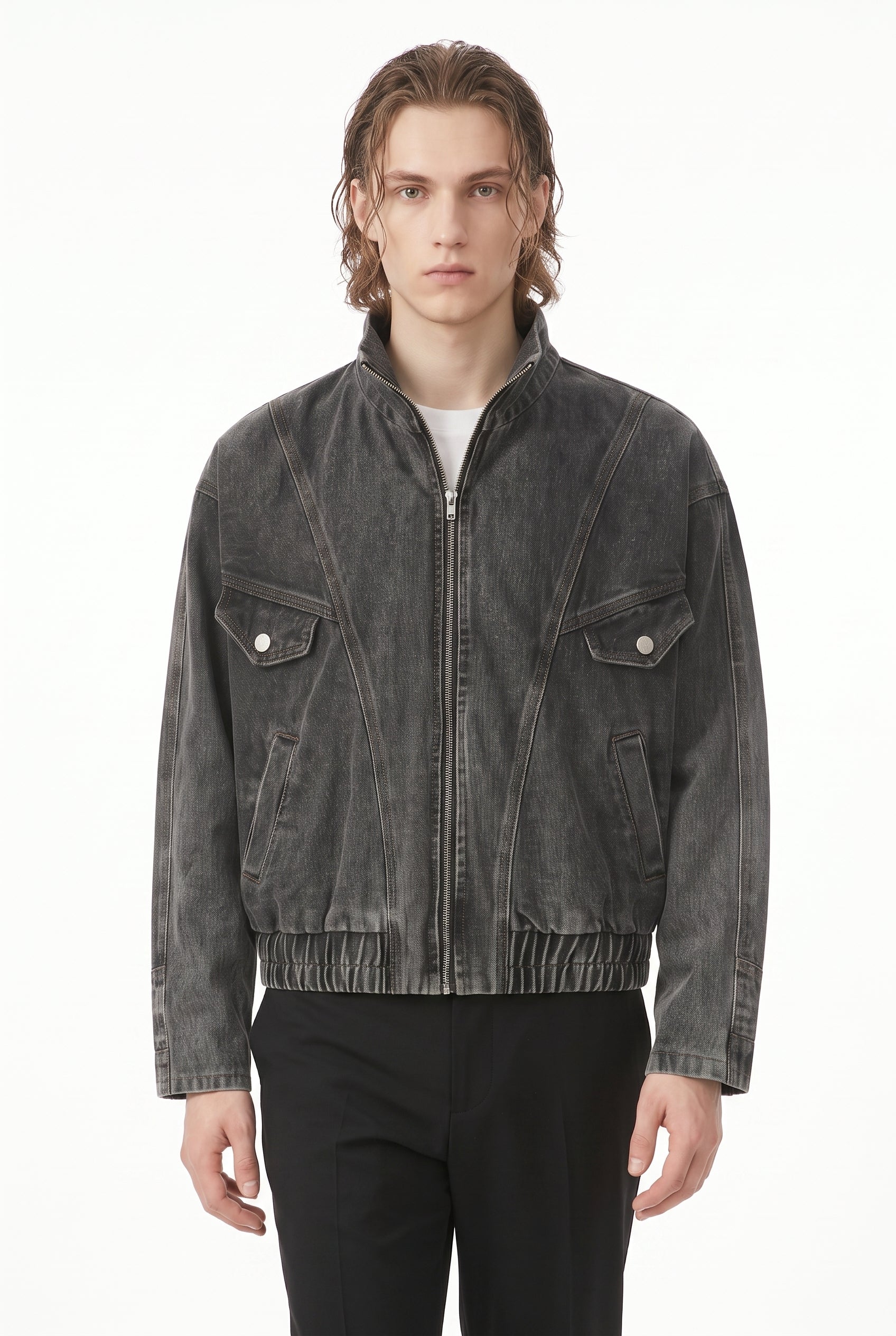 Denim Bomber Jacket na2805