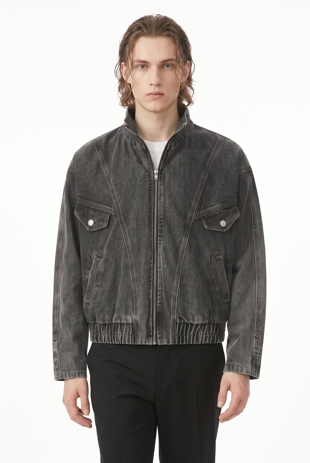 Denim Bomber Jacket na2805