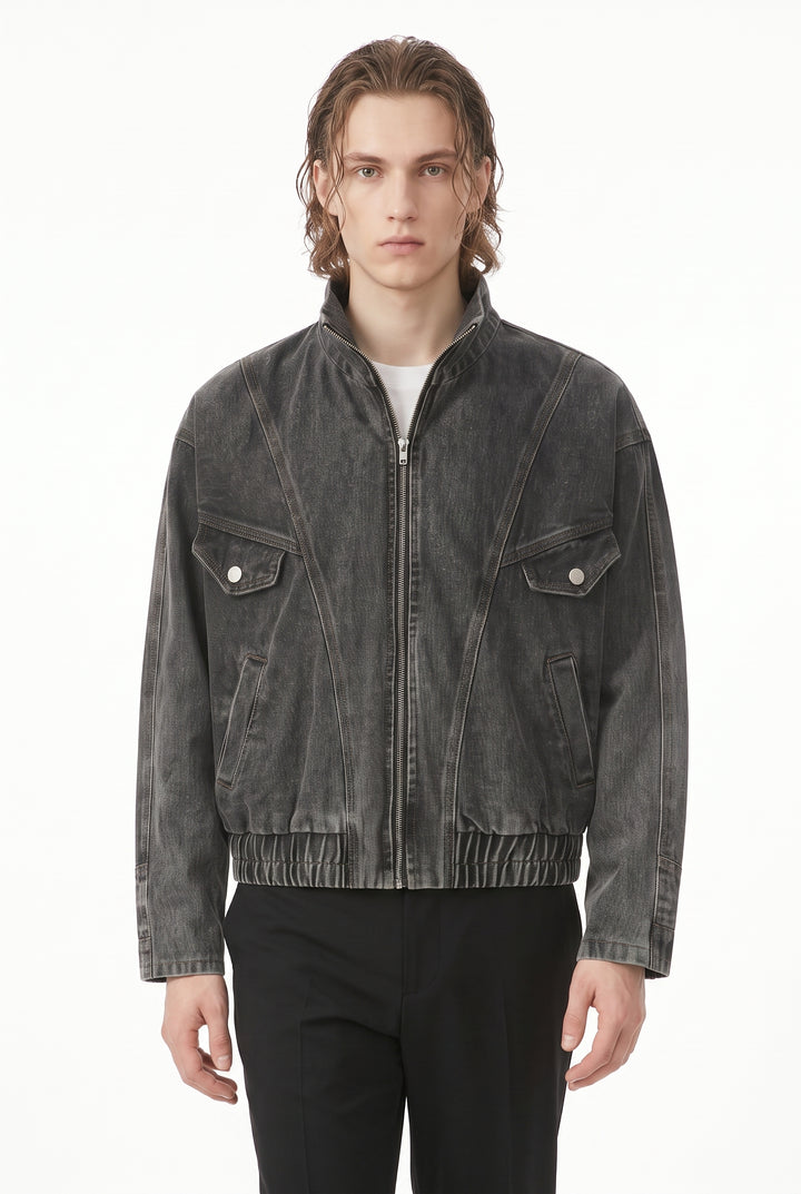 Denim Bomber Jacket na2805