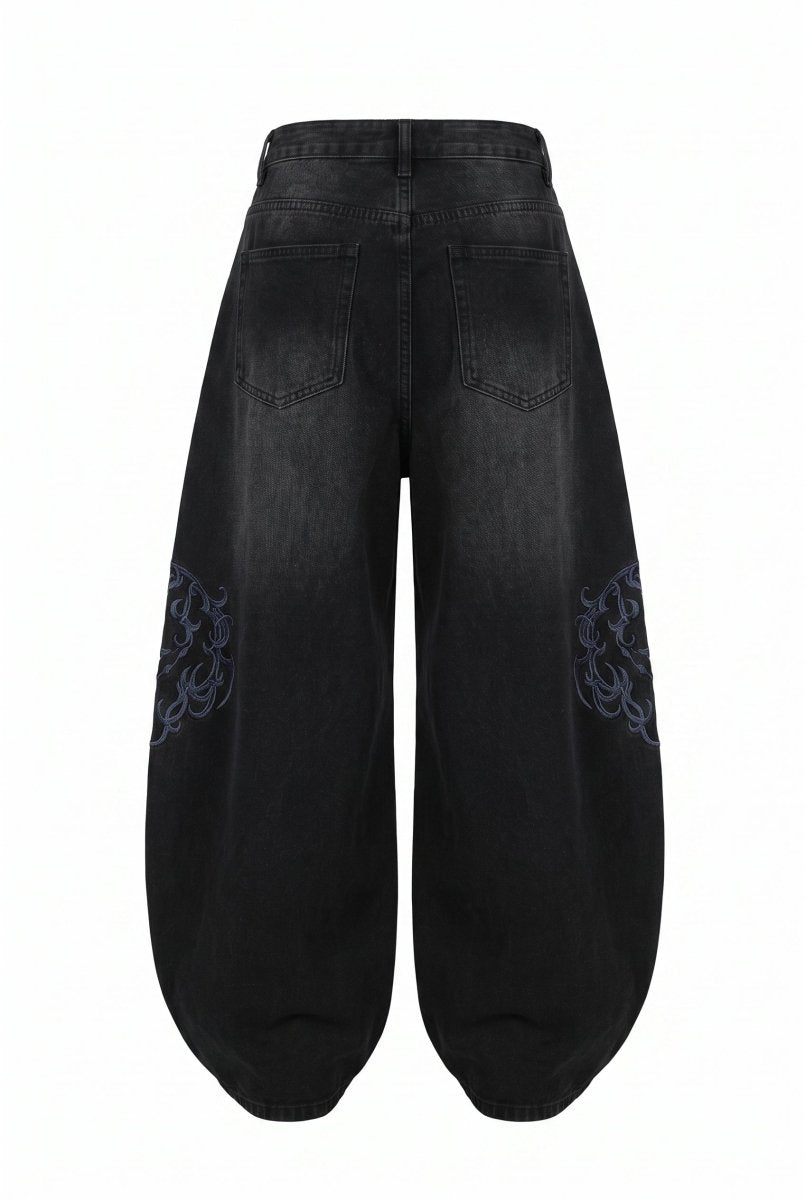 Embroidered Baggy Jeans na2844