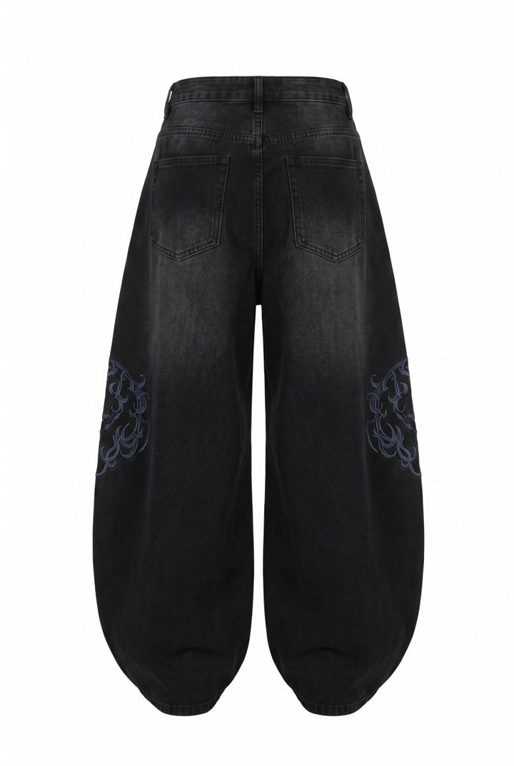 Embroidered Baggy Jeans na2844