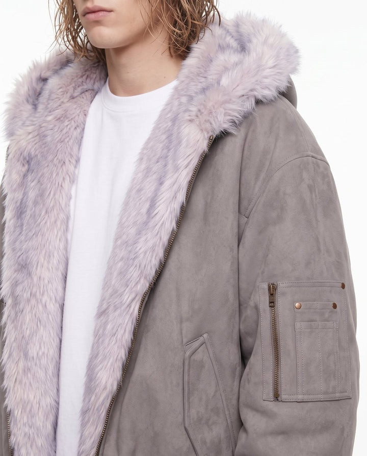 Fur Bomber Jacket na3072