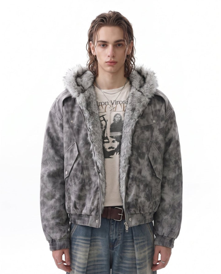 Fur Hooded Jacket na3067