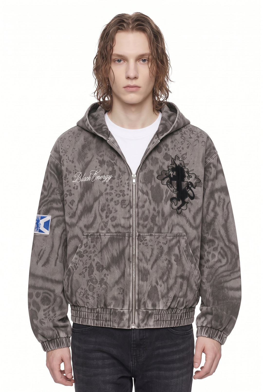 Washed Hooded Jacket na2814
