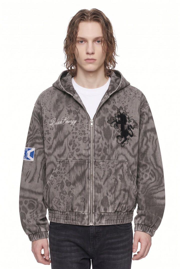 Washed Hooded Jacket na2814