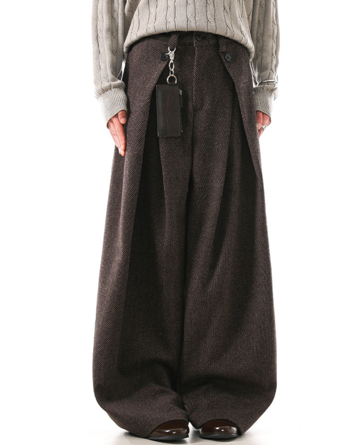 [BLANKIN] Crafted Volume Wide Slacks na2280