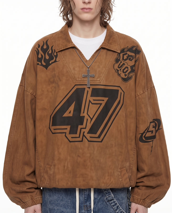 Vintage Racing 47 Pullover Jacket na3216