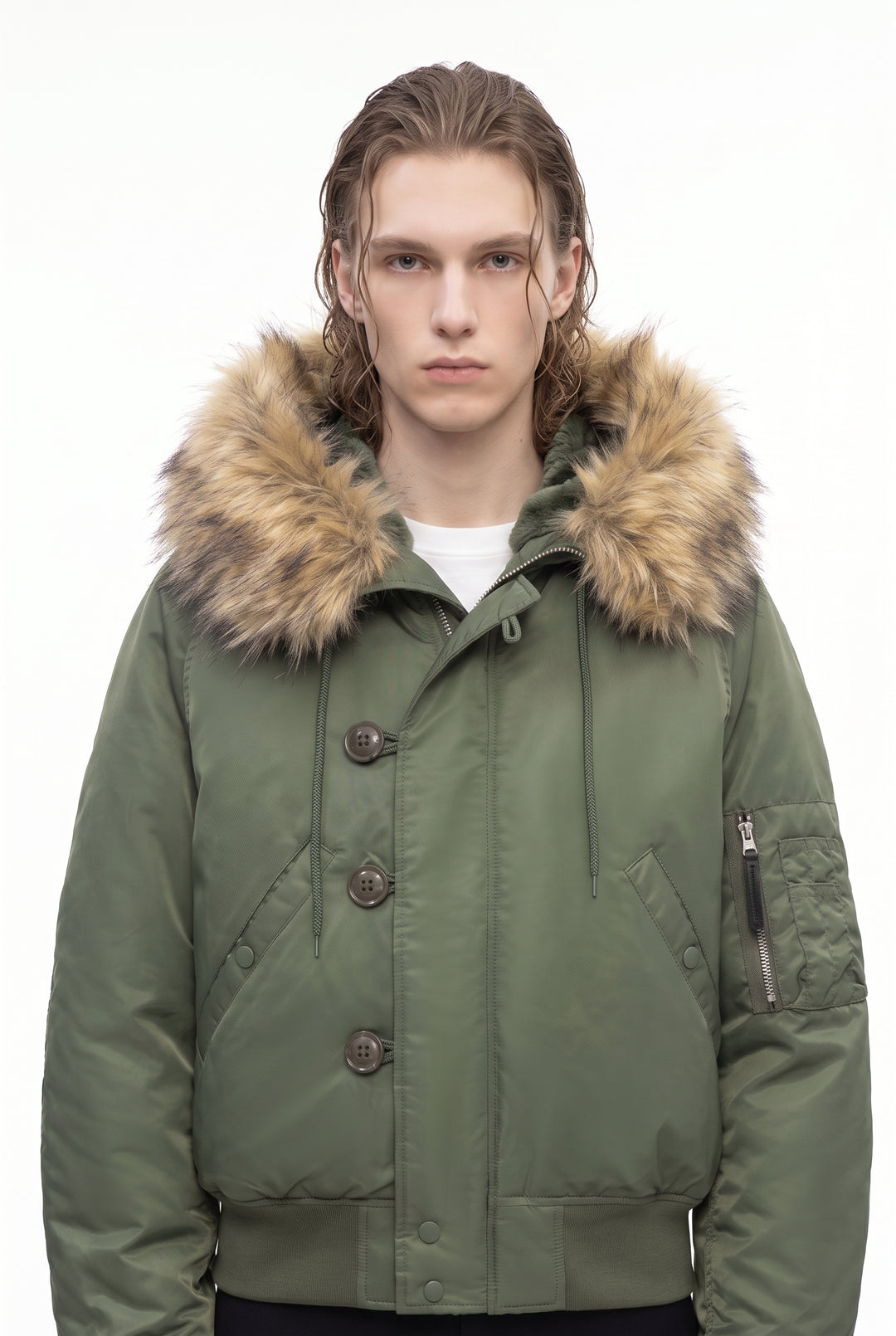 Fur Bomber Jacket na2836