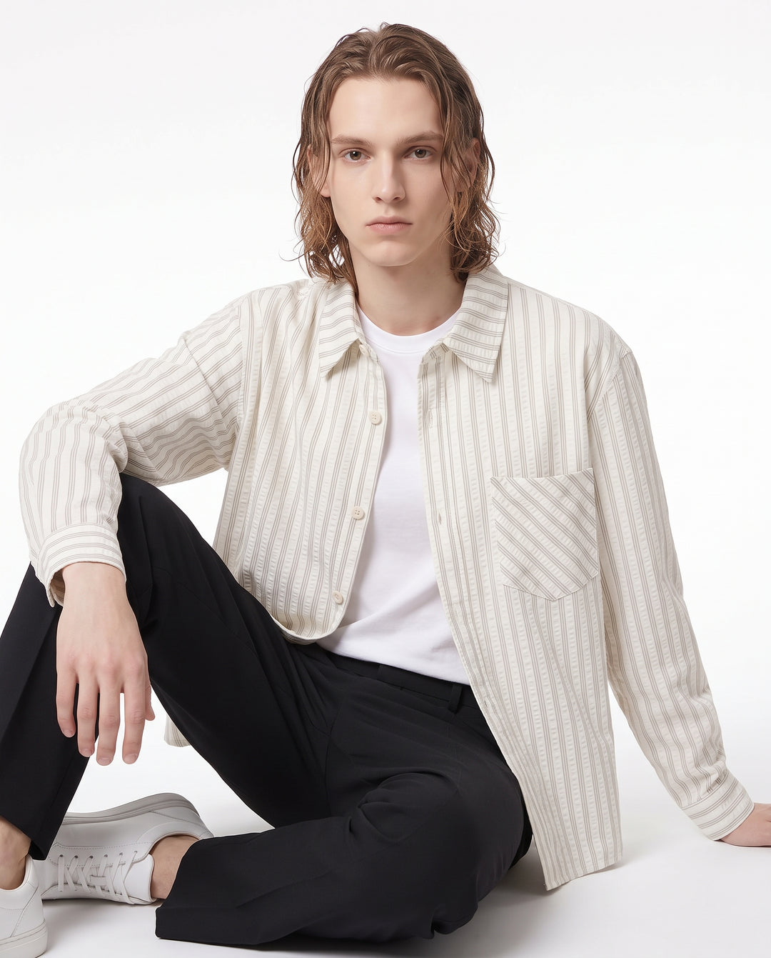Striped Casual Shirt na3015