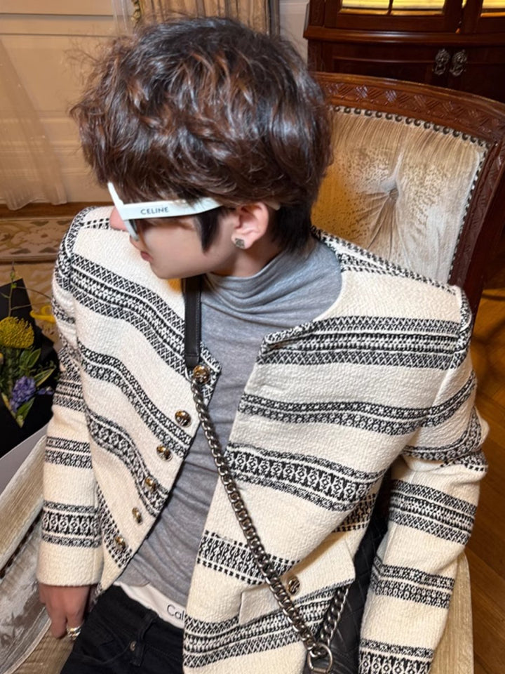 【ESC MAN STUDIO】vintage striped jacket  na1618