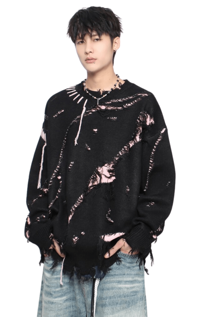 Rough Cut Grunge Knit na2441