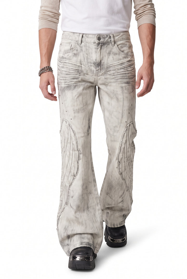 Flared Denim Pants na2791