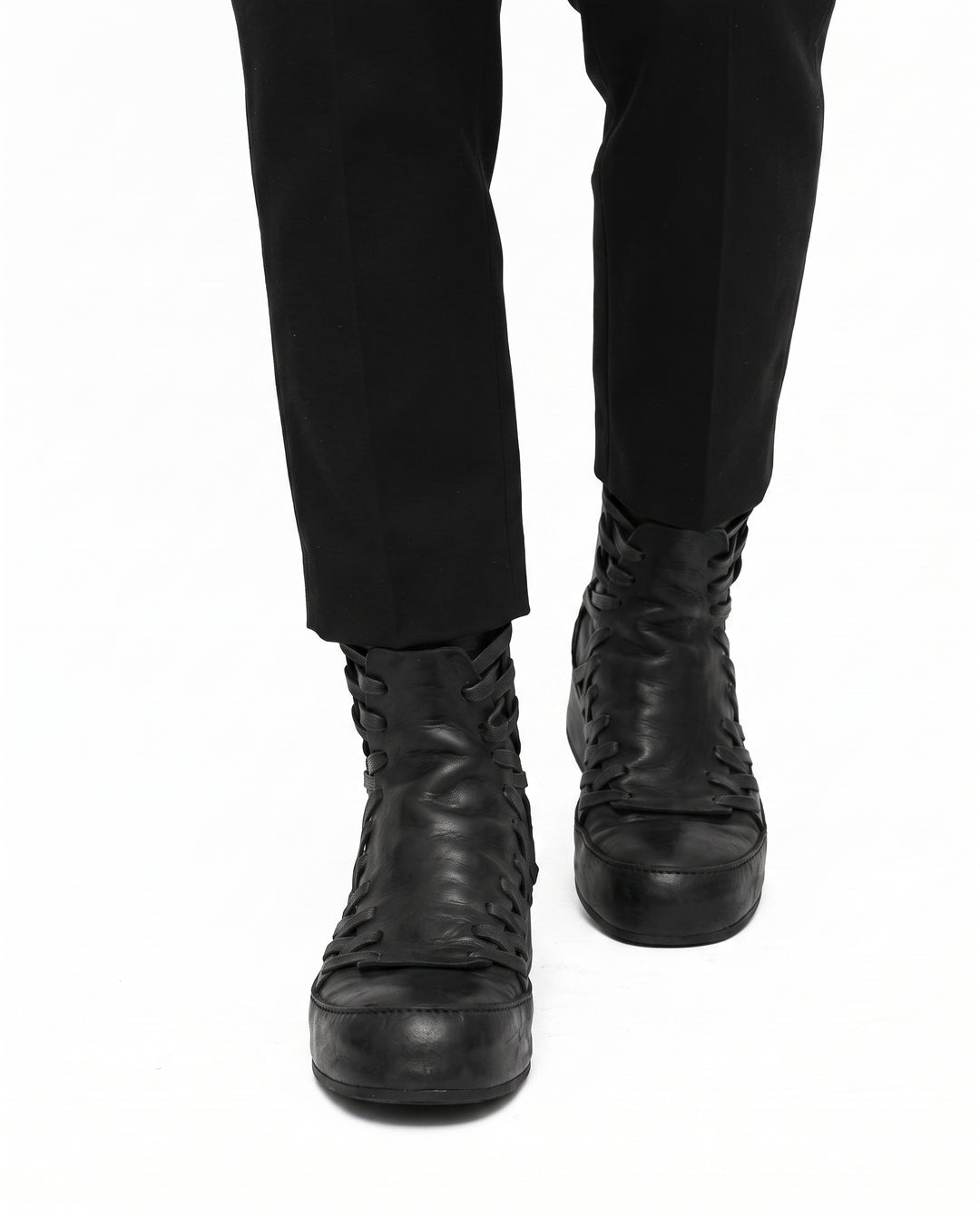 Leather Lace-up Boots na2964
