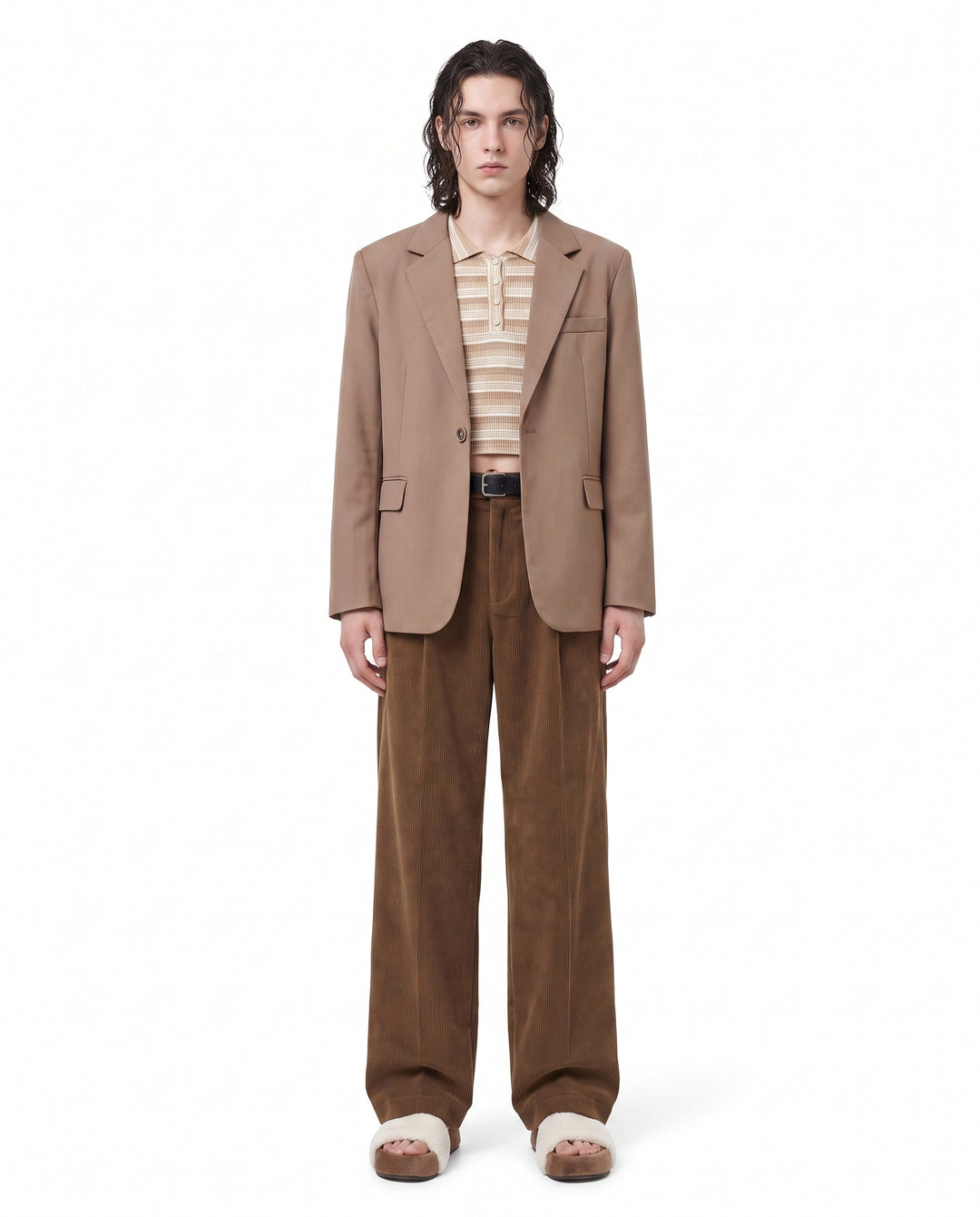 Corduroy Wide Pants na2986