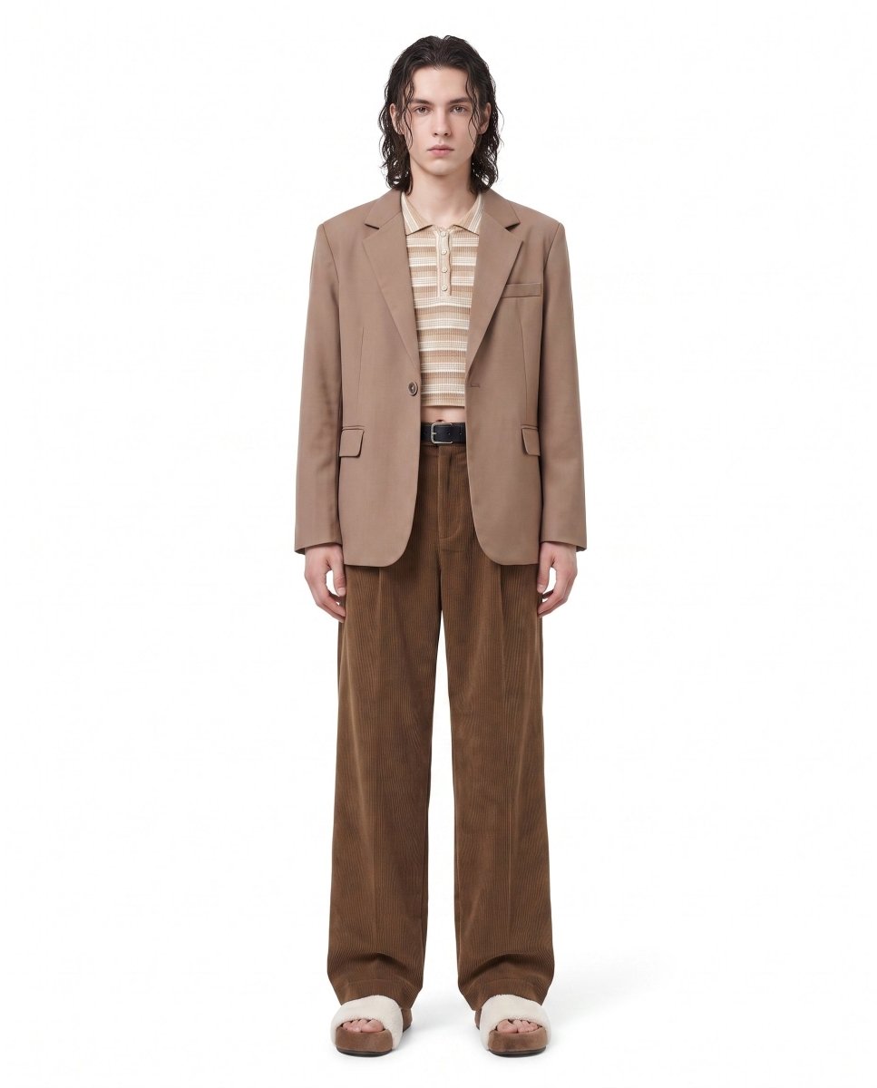Corduroy Wide Pants na2986