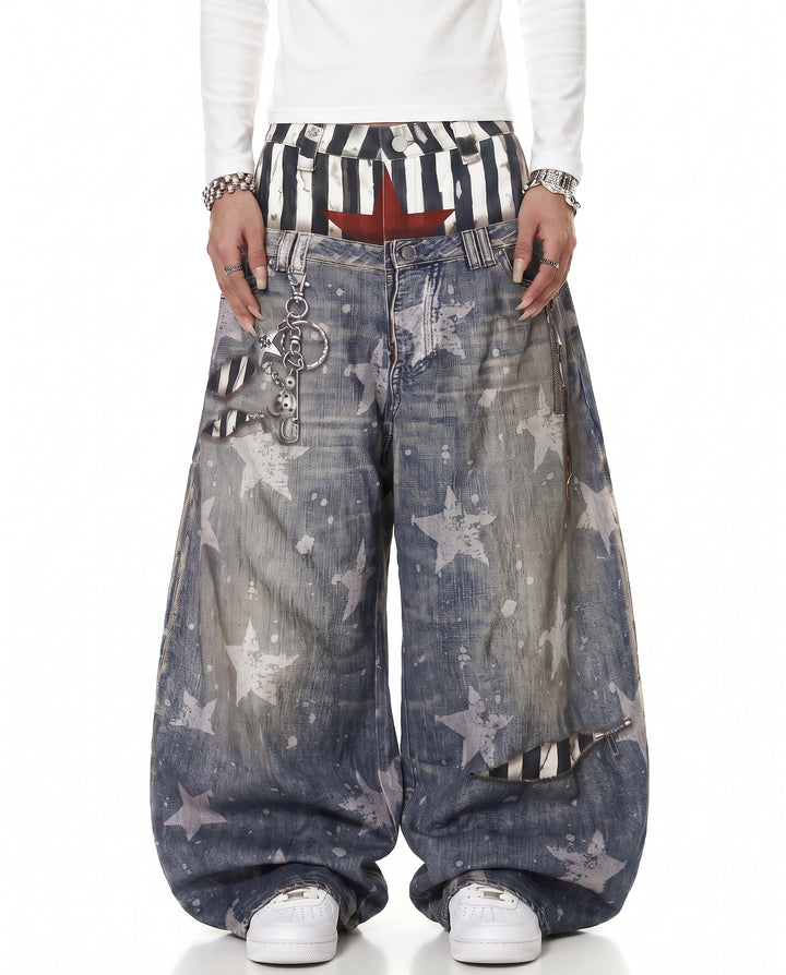 Star Baggy Jeans na3078