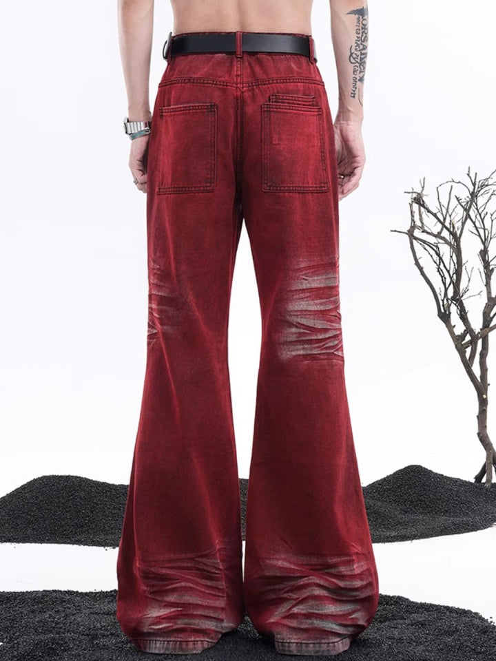 [STARTEXCEEDEND] Red Flare Jeans na1501