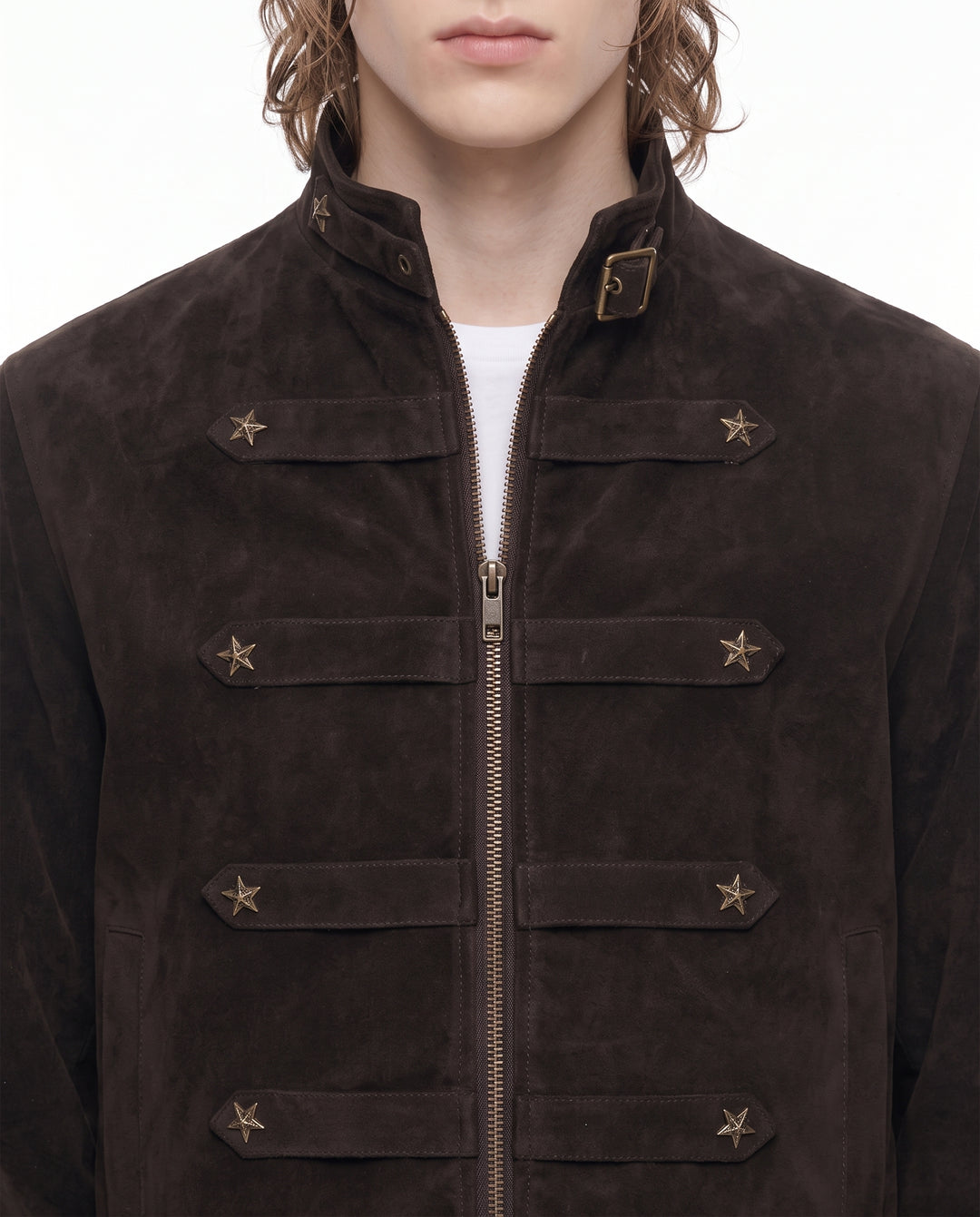 Studded Military Jacket na2930