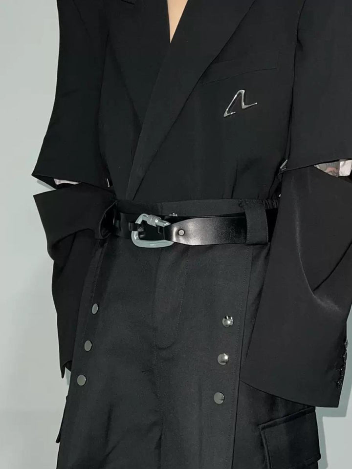 【CULTURE】Metal Buckle Designer Belt  na1386