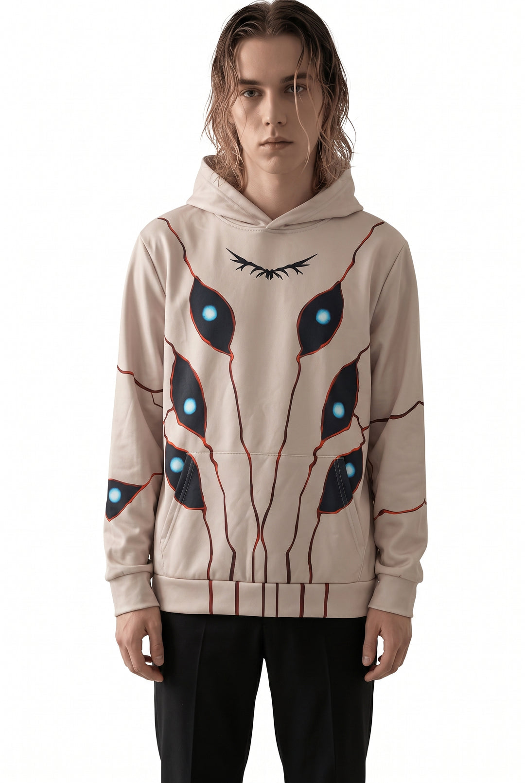 Graphic Paneled Hoodie na2761