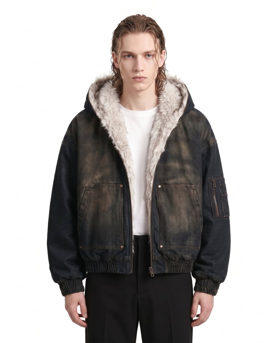 Fur Hooded Jacket na3065