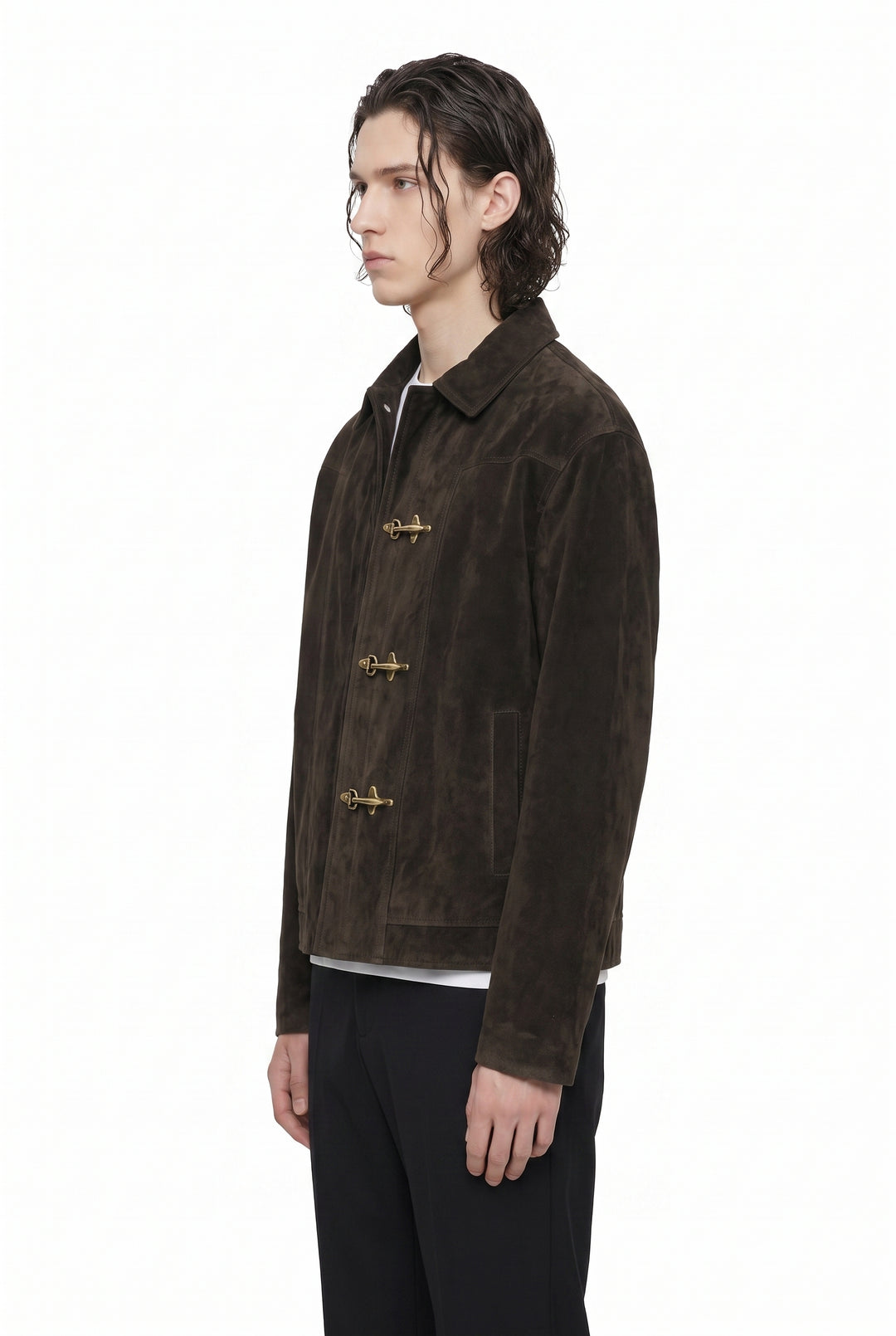 Suede Clasp Jacket na2849