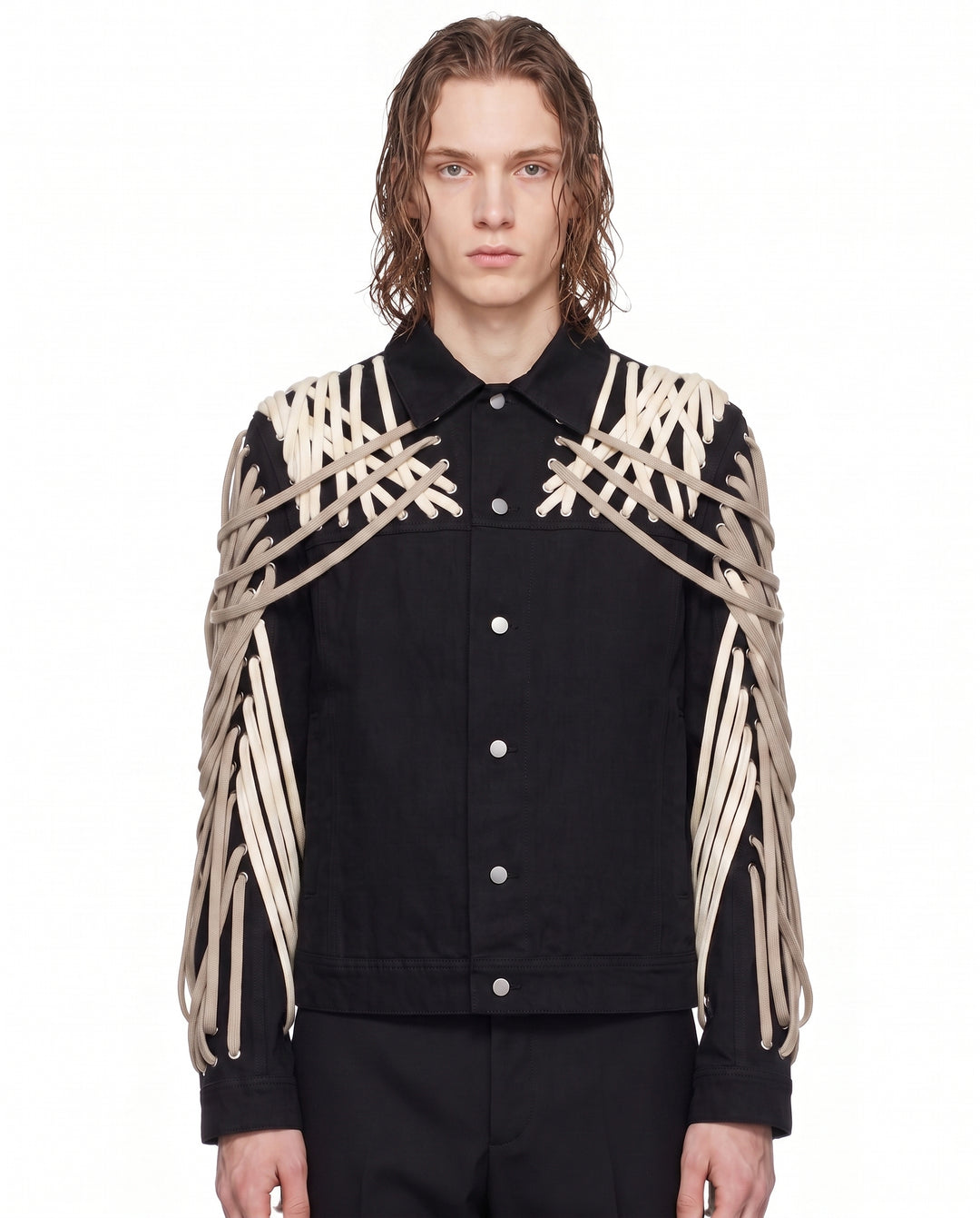 Laced Denim Jacket na2935