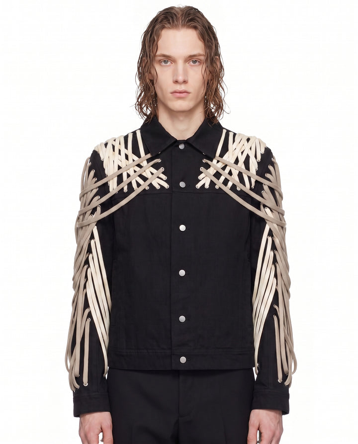 Laced Denim Jacket na2935