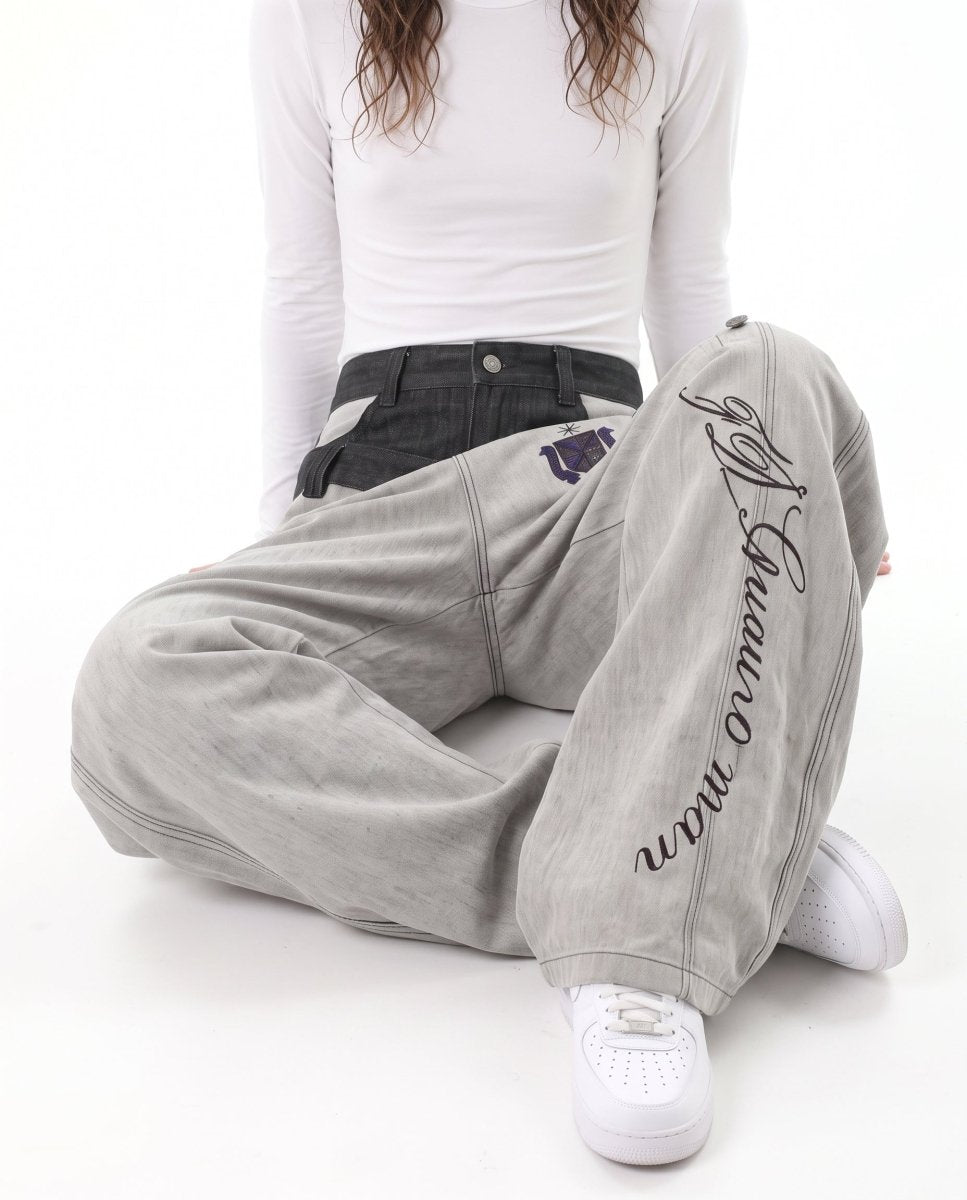Wide Denim Pants na3074