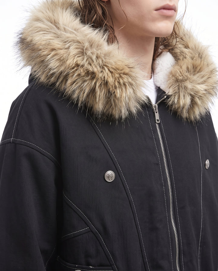 Fur Hooded Jacket na3064