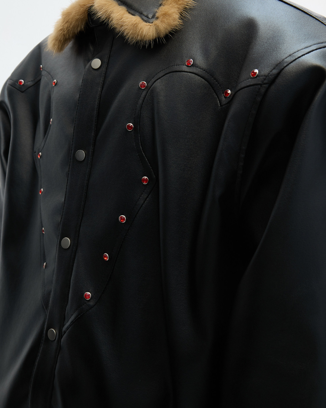 【ArguE CulturE】CRIMSON STUD LEATHER JACKET na2292