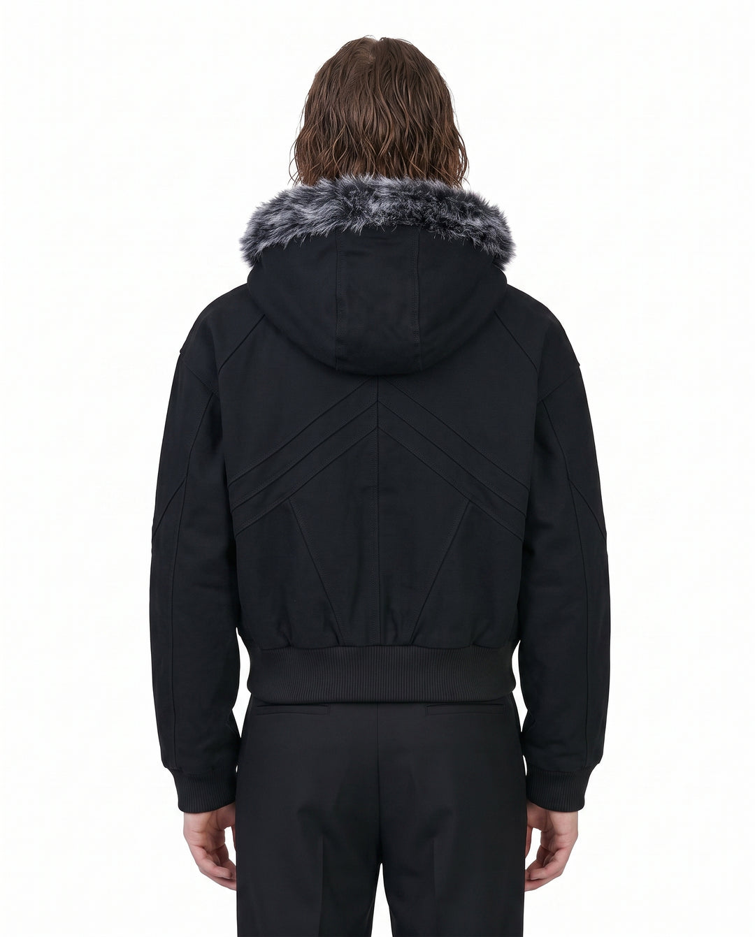 Fur Hooded Jacket na3083