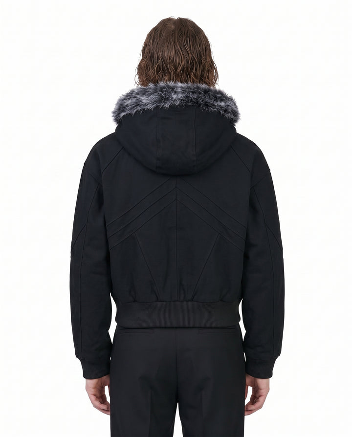 Fur Hooded Jacket na3083
