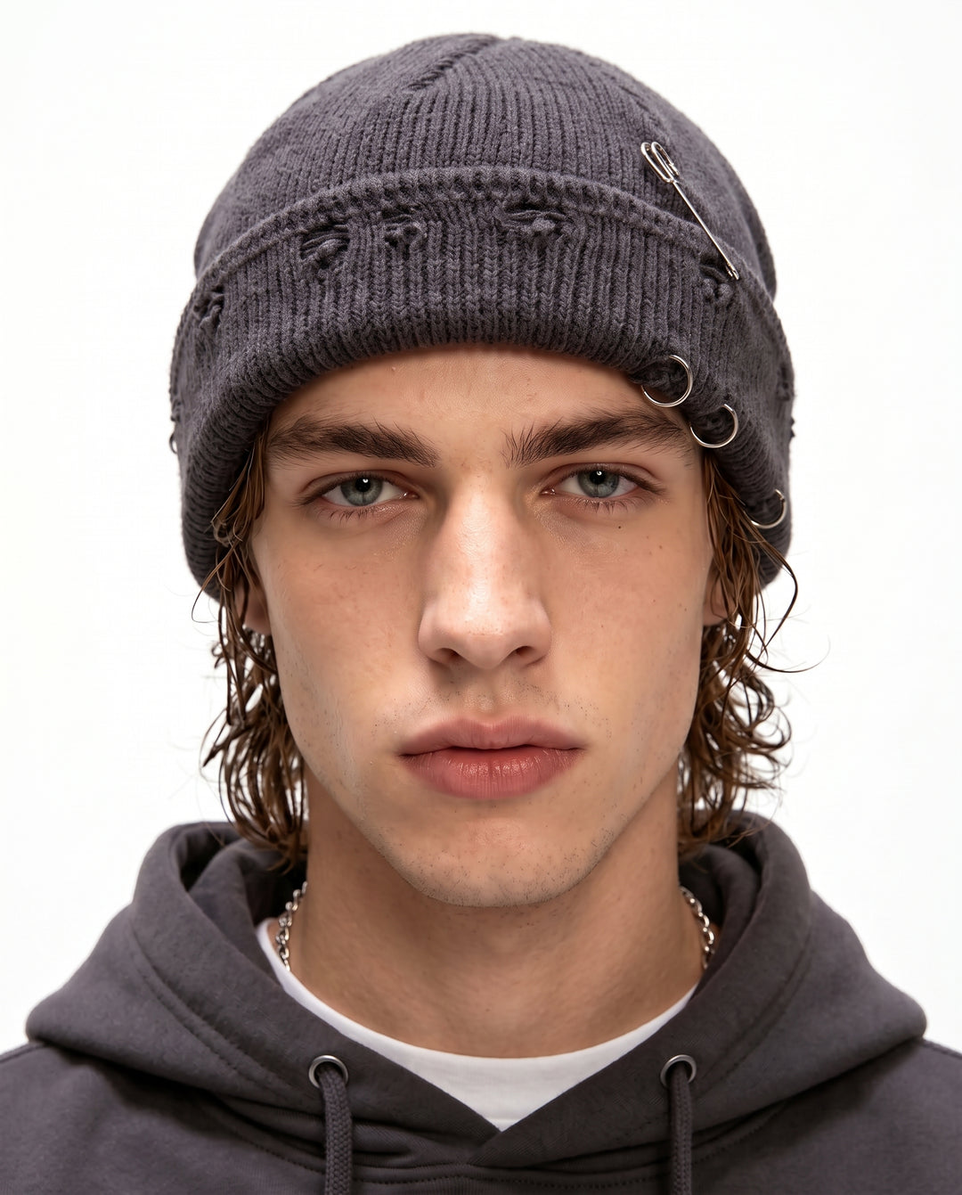 Distressed Knit Beanie na3153