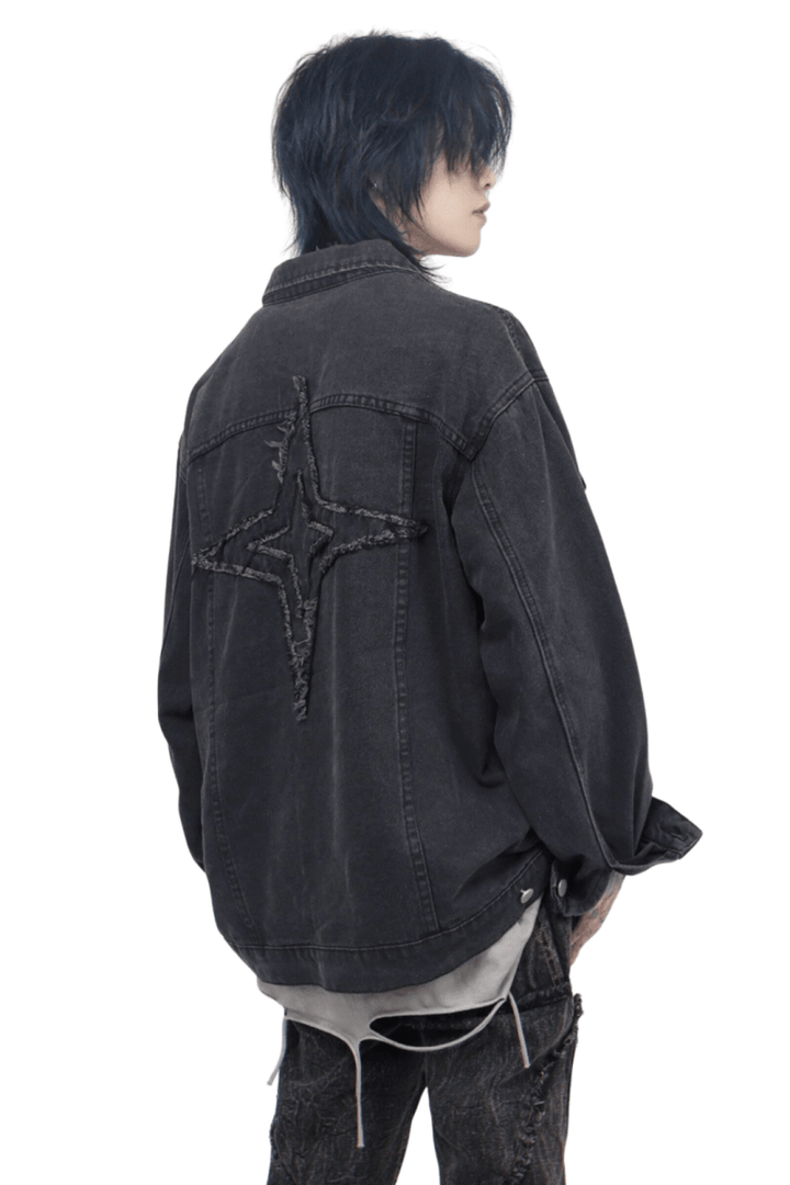 Embroidery Detail Denim Jacket na2437